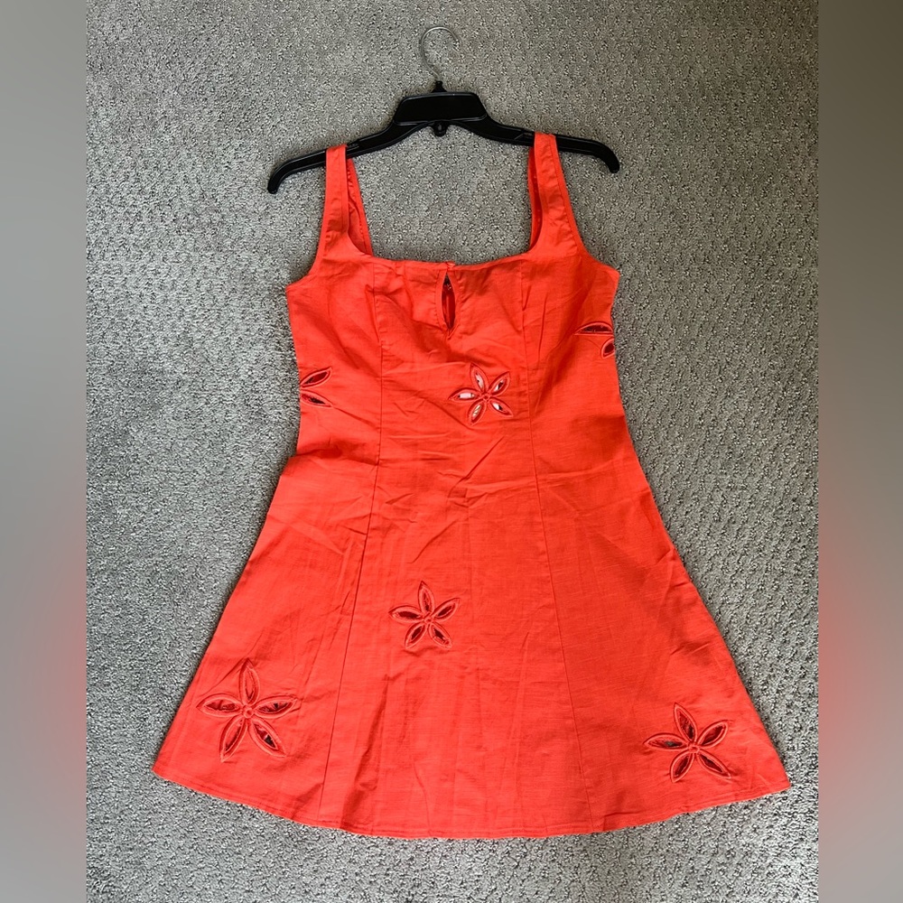 SNDYS Orange mini dress